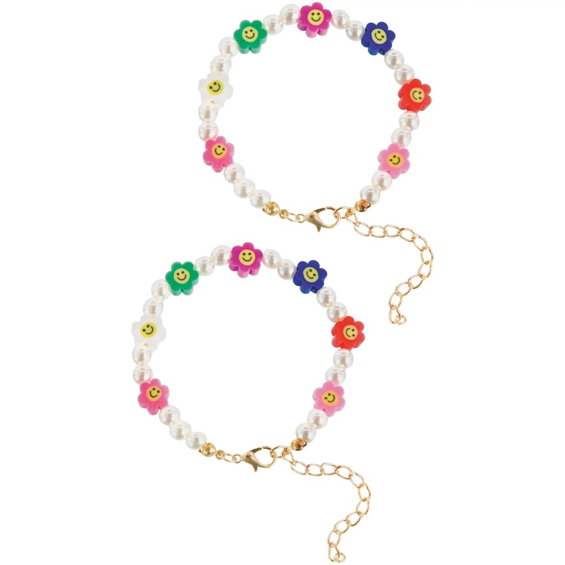 SMILEY FACE FLOWER BRACELET