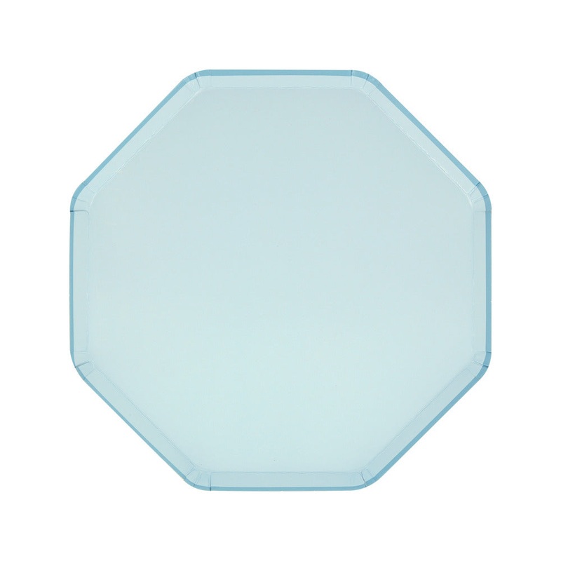 SUMMER SKY BLUE SIDE PLATES BY MERI MERI