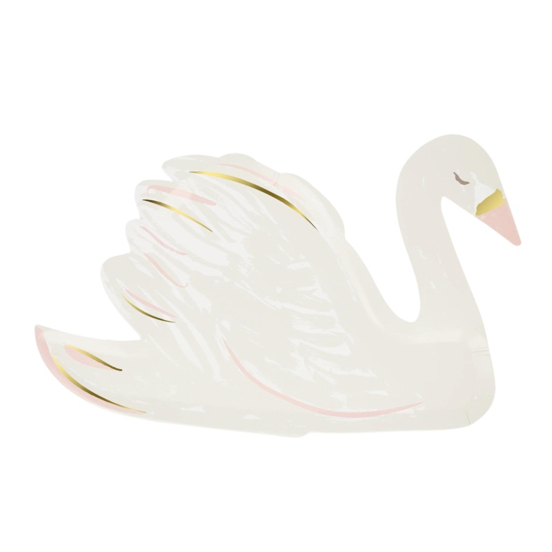 SWAN SHAPED PLATES BY MERI MERI