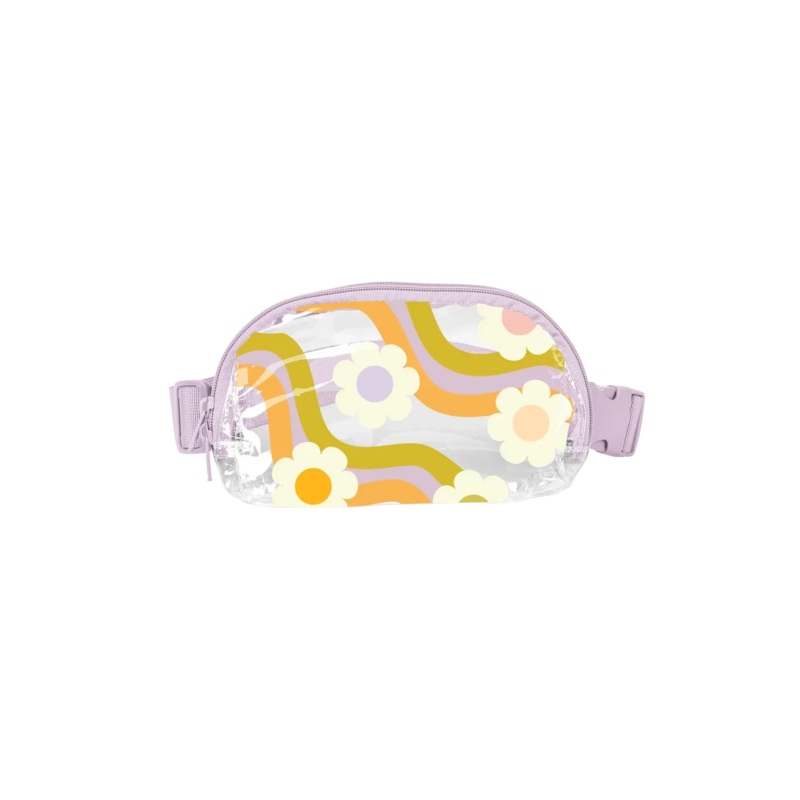 WAVY DAISY CLEAR FANNY PACK