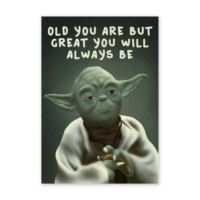 YODA BIRTHDAY GREETING CARD