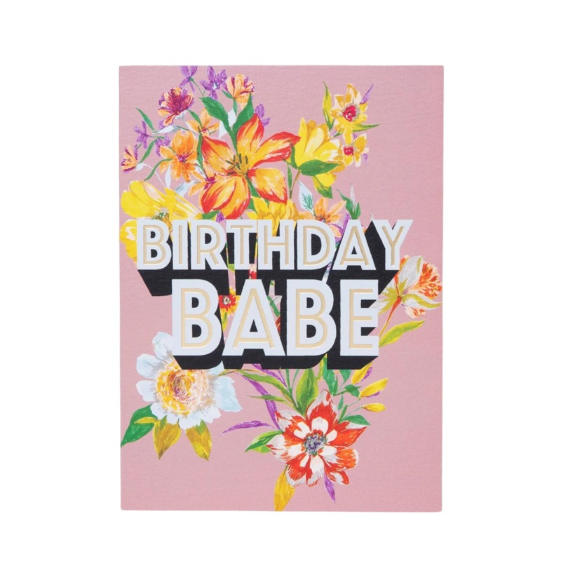 BIRTHDAY BABE GREETING CARD