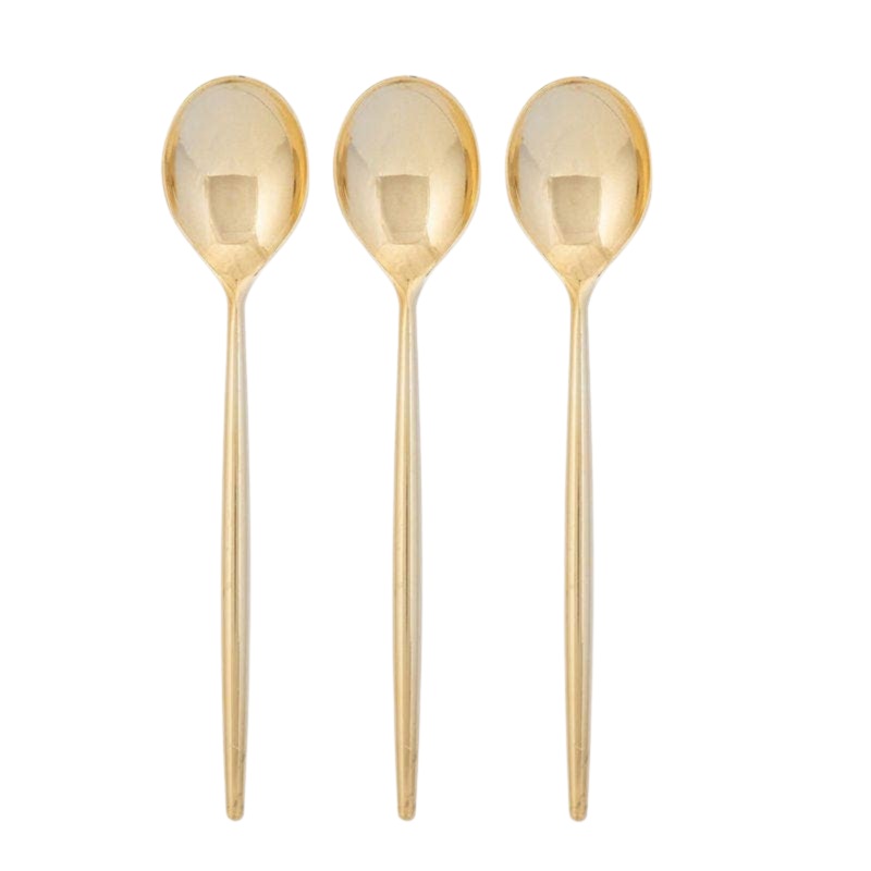 CHIC GOLD REUSABLE SPOONS