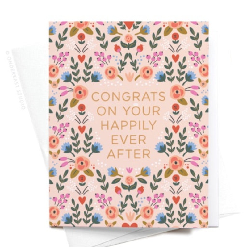 CONGRATS ON YOUR HAPPILY EVER AFTER GREETING CARD