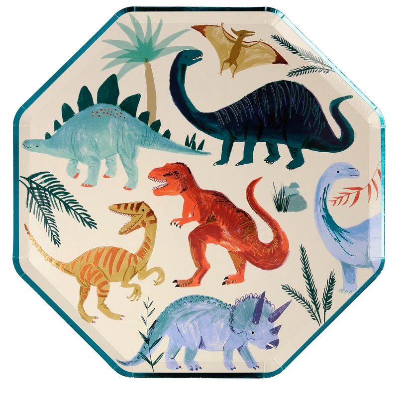 DINOSAUR KINGDOM DINNER PLATES BY MERI MERI