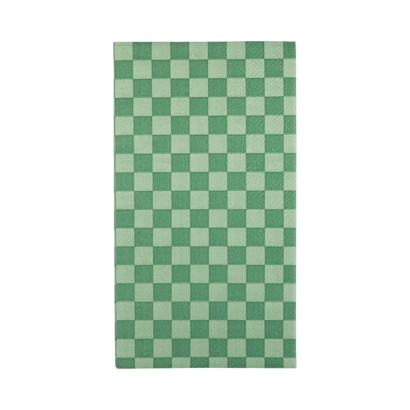 GOLF INSPIRED CHECKERED DINNER NAPKINS