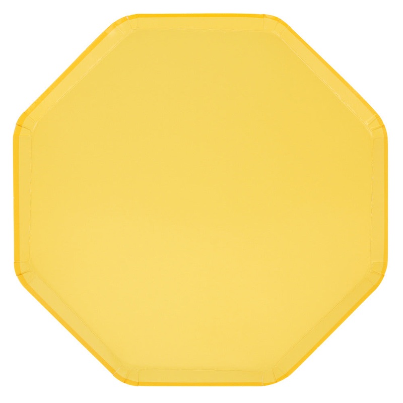 LEMON SHERBET DINNER PLATES BY MERI MERI
