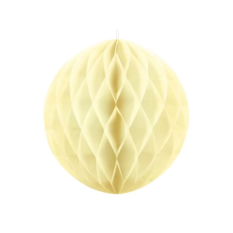 LIGHT YELLOW HONEYCOMB BALL