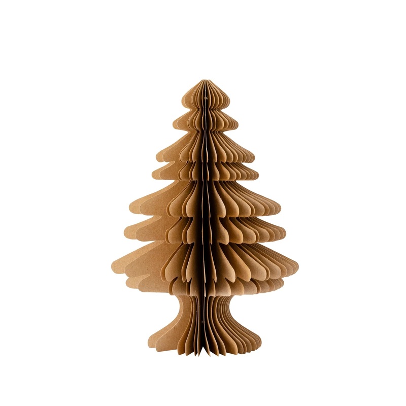 MEDIUM KRAFT PAPER CHRISTMAS TREE DECOR