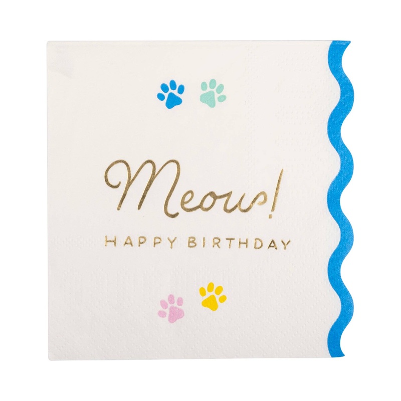 MEOW COCKTAIL NAPKINS