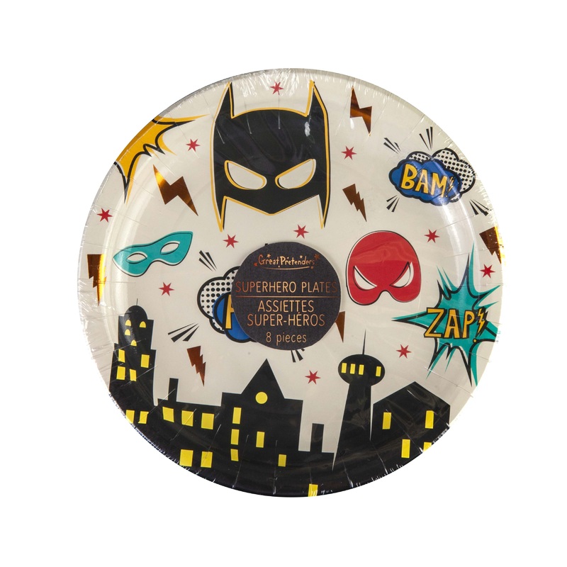 SUPERHERO DESSERT PLATES