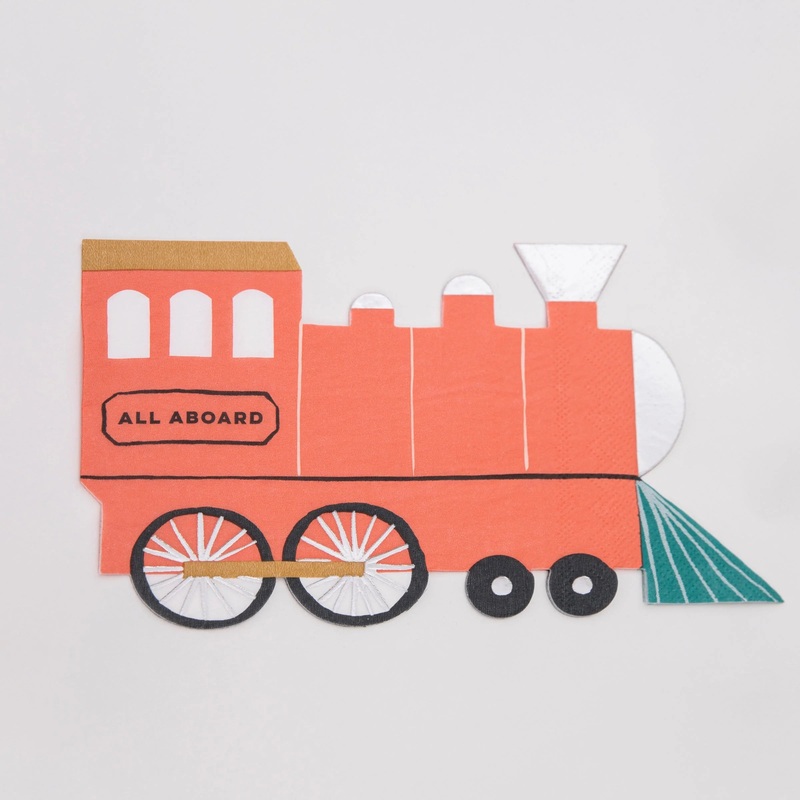 TRAIN NAPKINS BY MERI MERI
