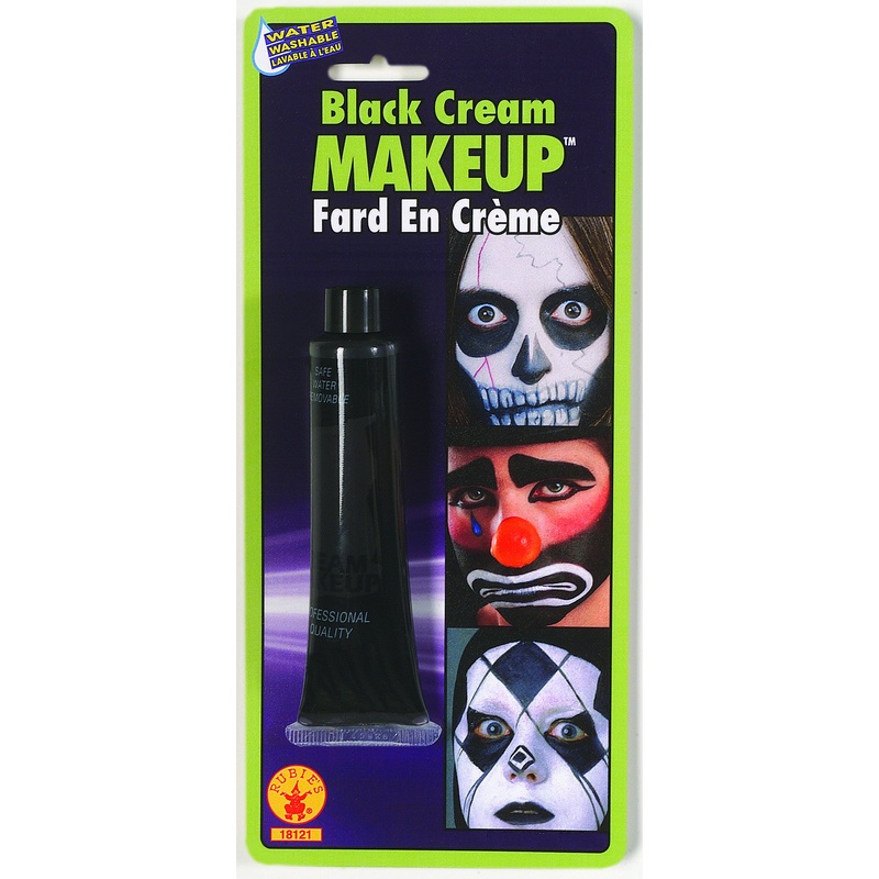 1 Ounce Black Cream Makeup in Tube