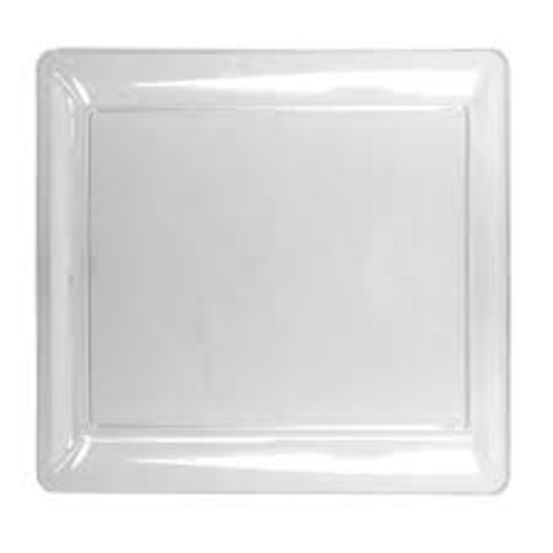 16" Clear Square Tray
