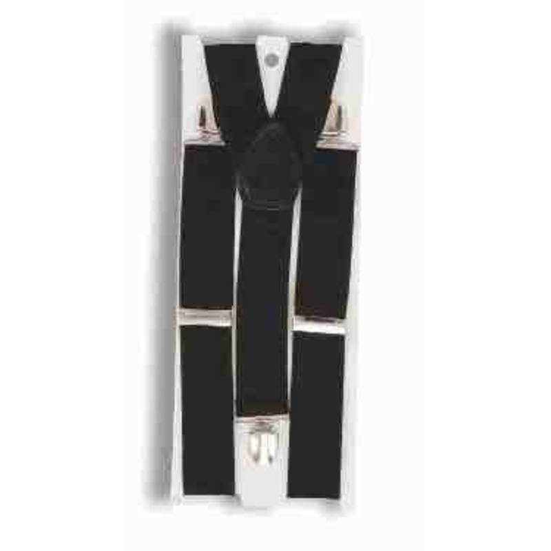 Black Adjustable Suspenders