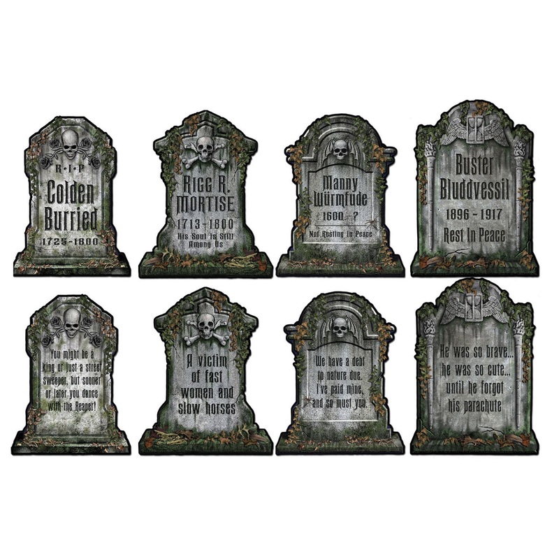 CUTOUT - TOMBSTONE                4 ASST/PKG