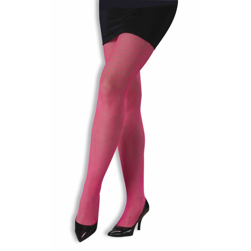 Neon Pink Fishnet Panyhose