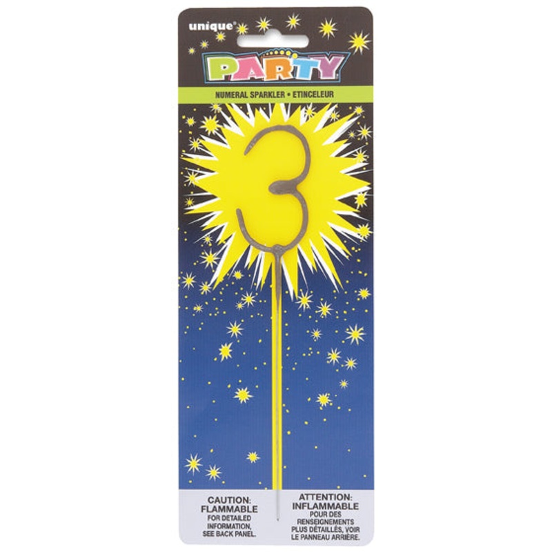 NUMERAL SPARKLER #3