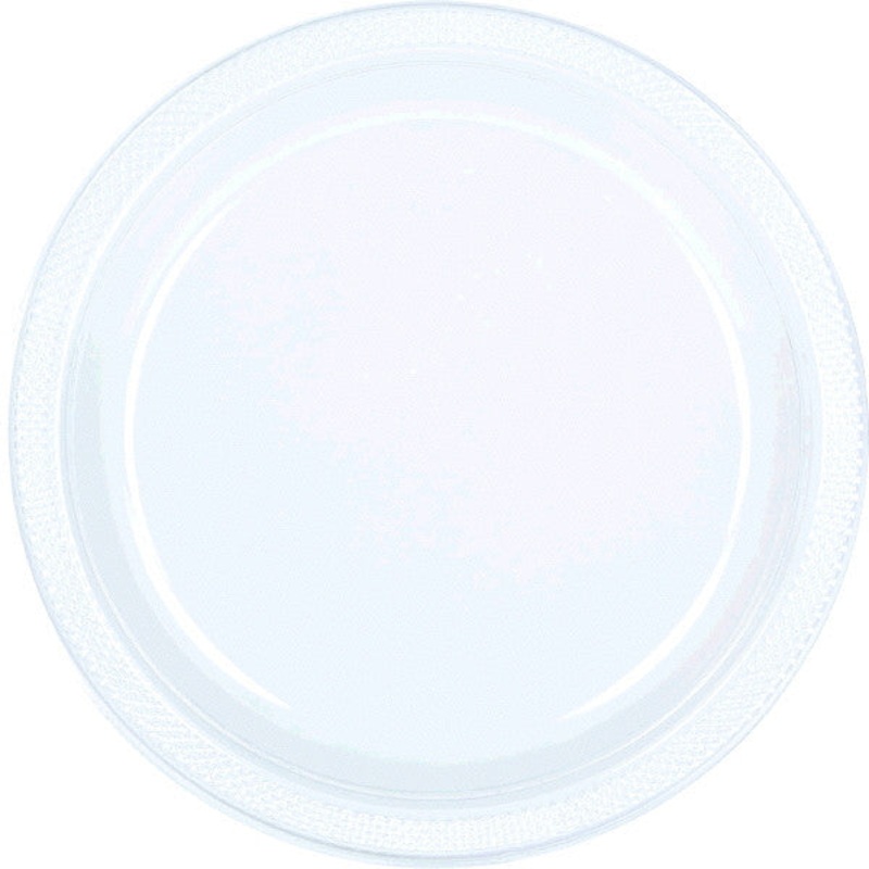 PLATE - CLEAR 9" PLASTIC  20 CT/PKG