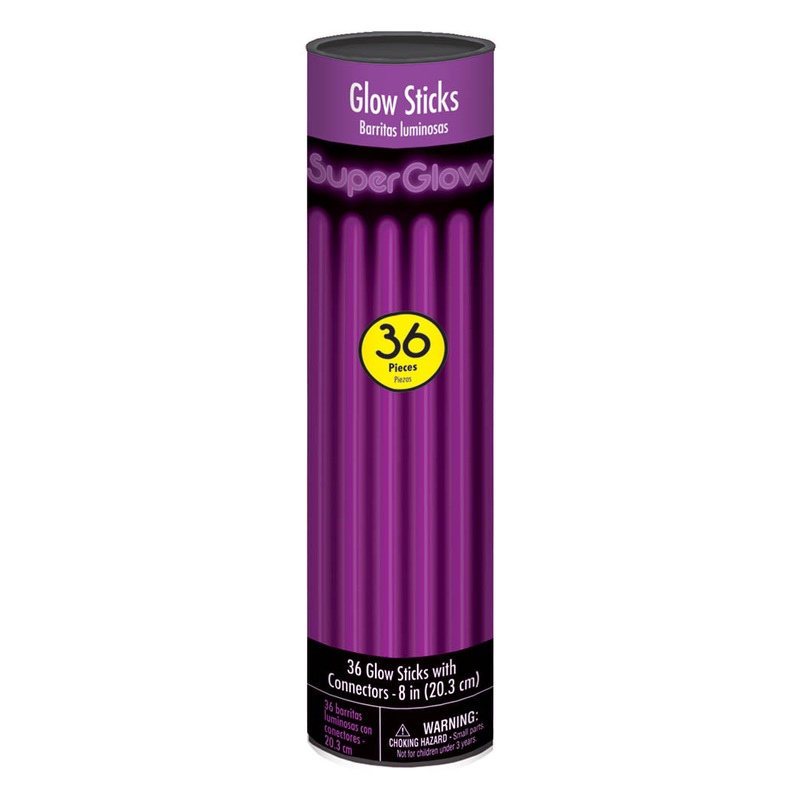 Purple Glow Sticks (36 Pcs)