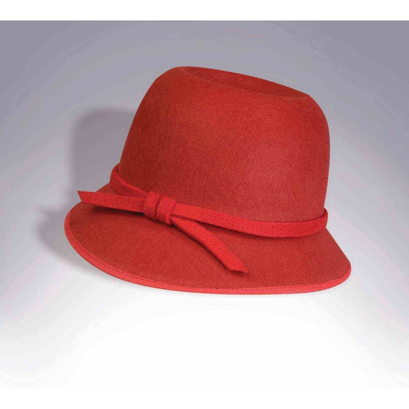 Red Roaring 20's Flapper Hat