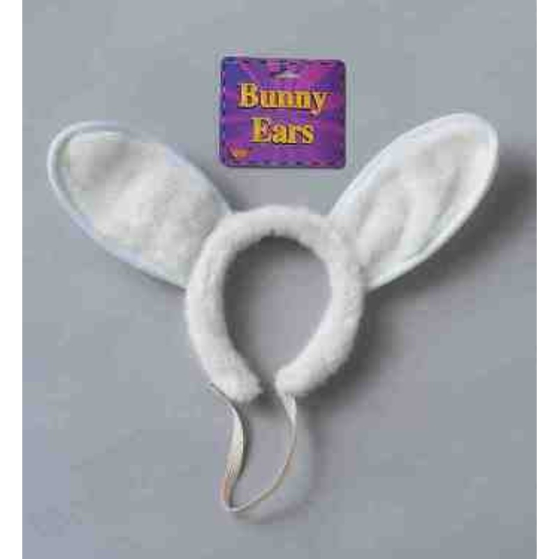 White Bunny Ear Headband