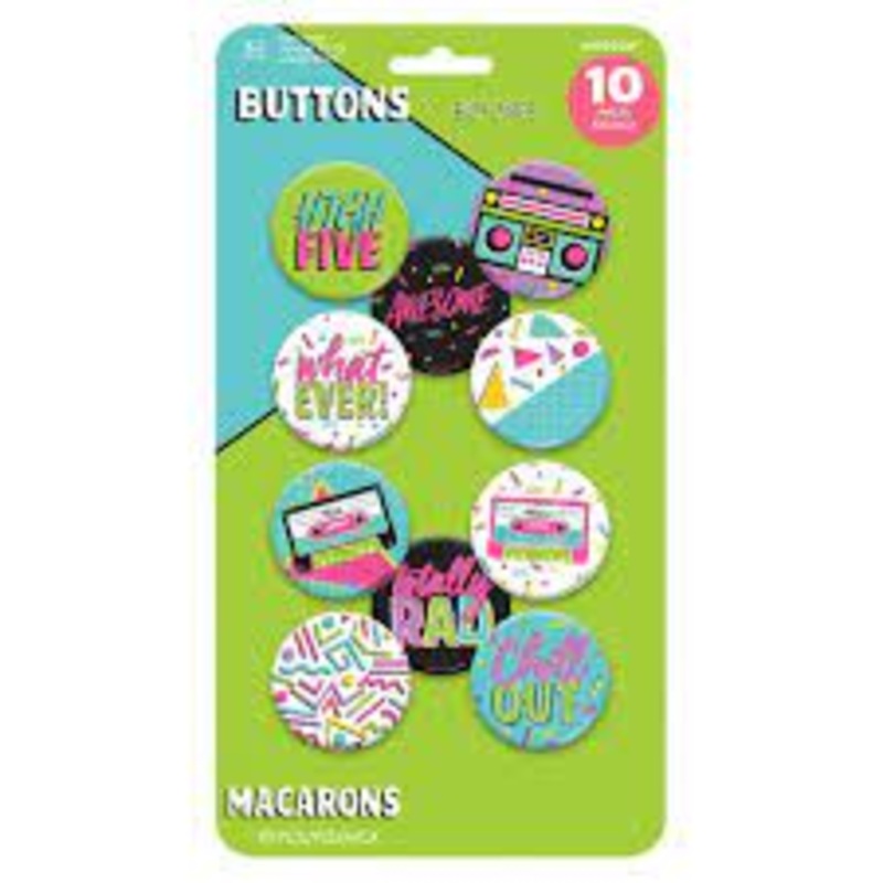 90'S ASSORTED  BUTTONS