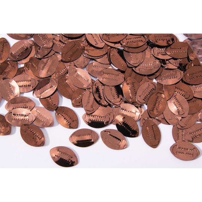 Brown Football Confetti