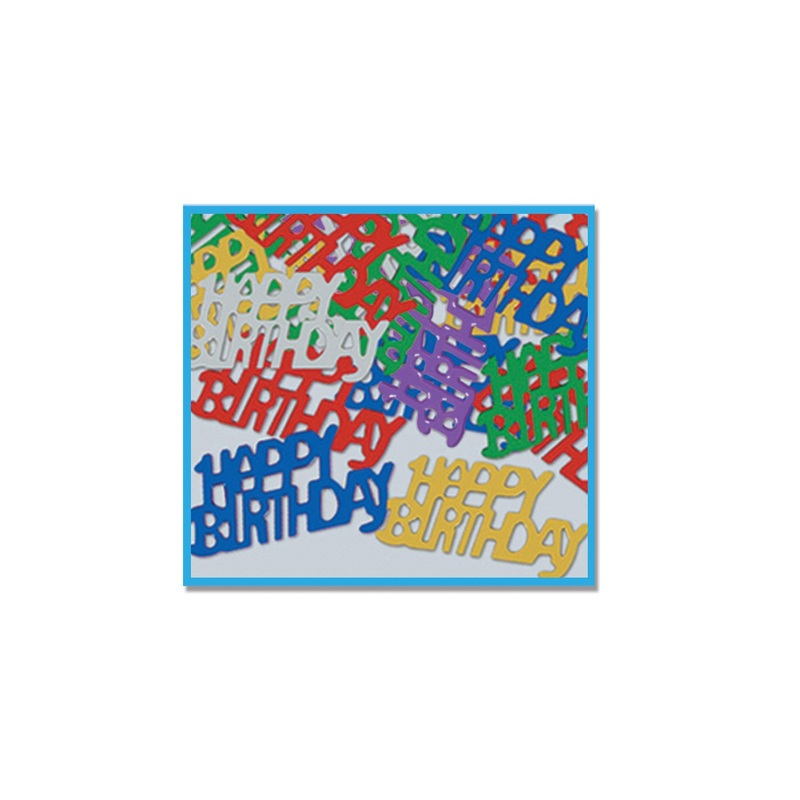 CONFETTI - HAPPY BIRTHDAY MULTI COLOR   1/2 OZ