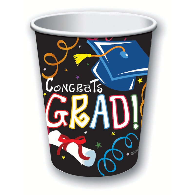 Congrats Grad 9oz. Paper Cups