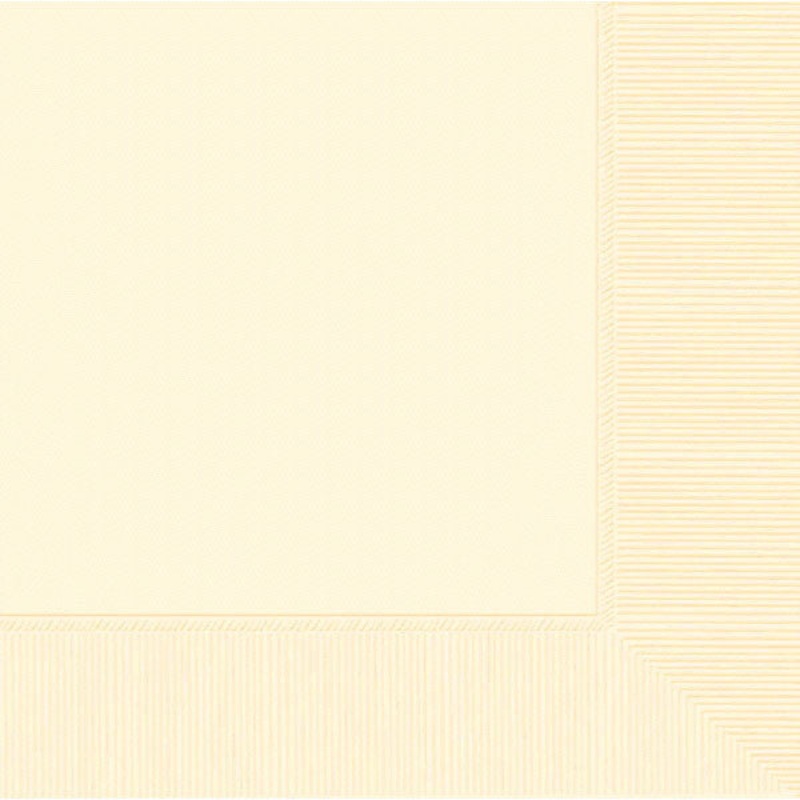 DINNER NAPKINS - VANILLA CREAM     20 COUNT