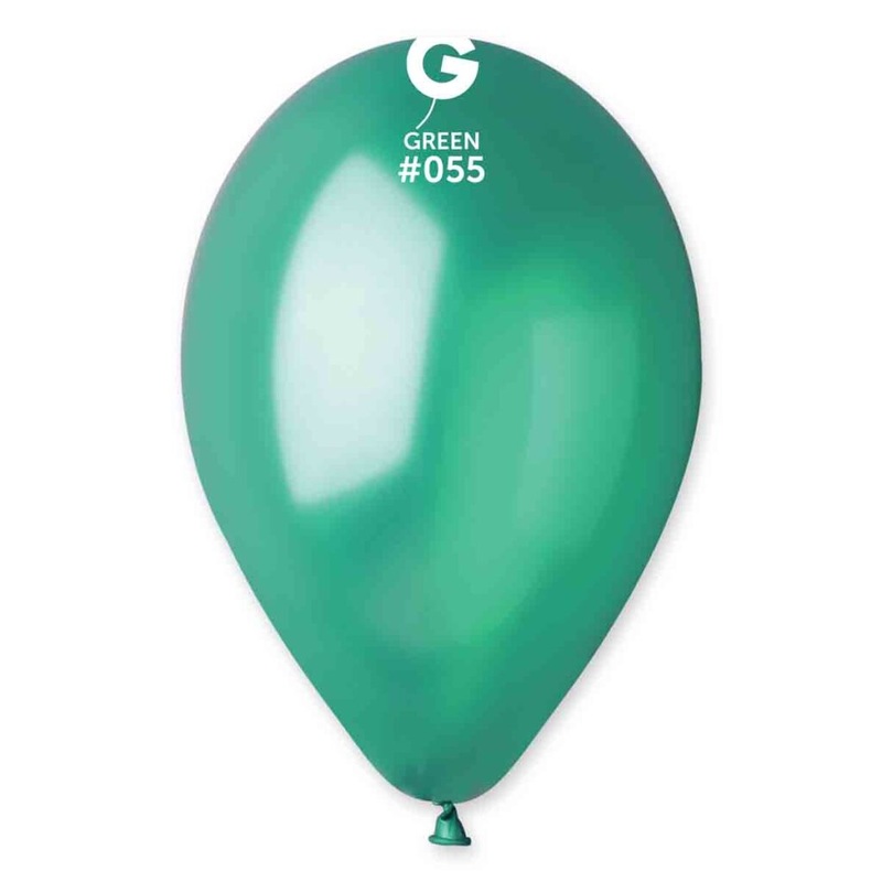 Emerald Green Metallic Gemar Latex Balloons