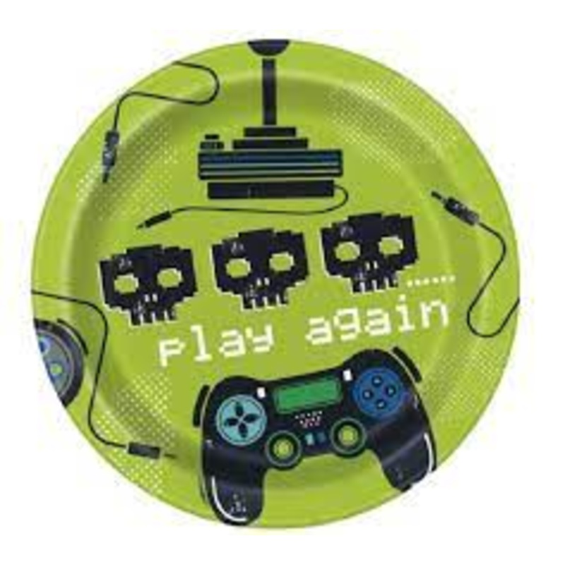 Gamer Birthday Cake Plates