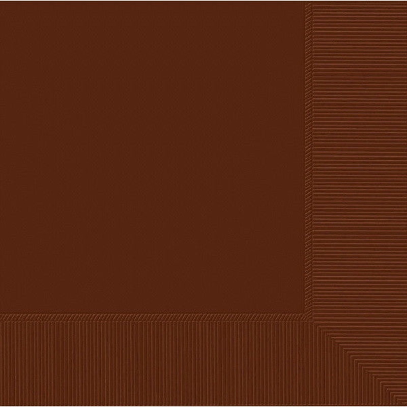LUNCHEON NAPKINS - CHOCOLATE BROWN     40 CT/PKG