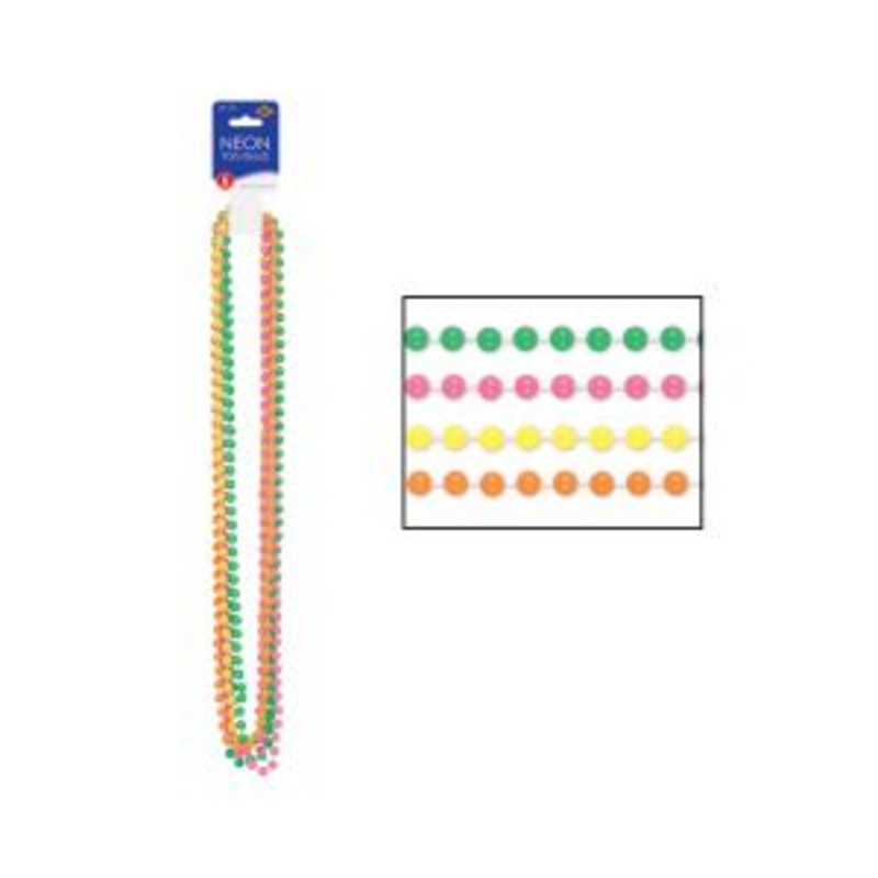 NEON BEADED NECKLACES