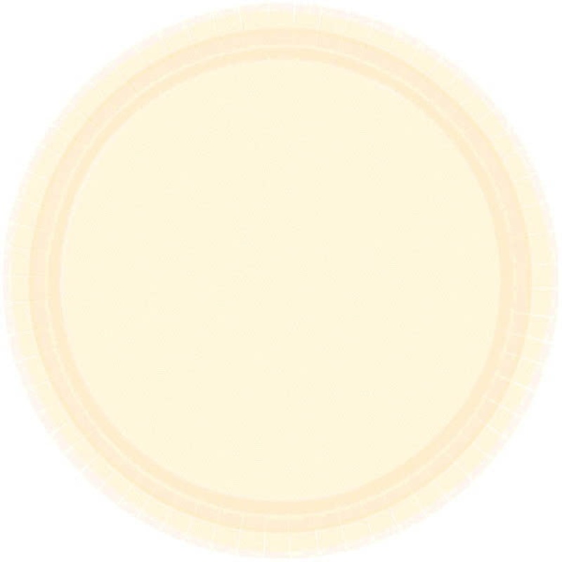 PAPERE PLATE - VANILLA CREME   10.5"   20CNT