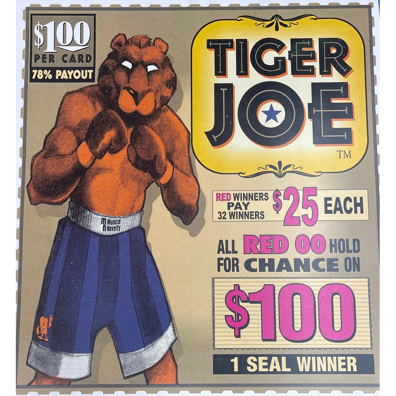 TIGER JOE PULL TAB, 1152 TICKETS