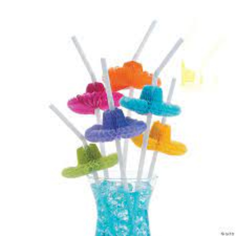 Tissue Sombrero Straws