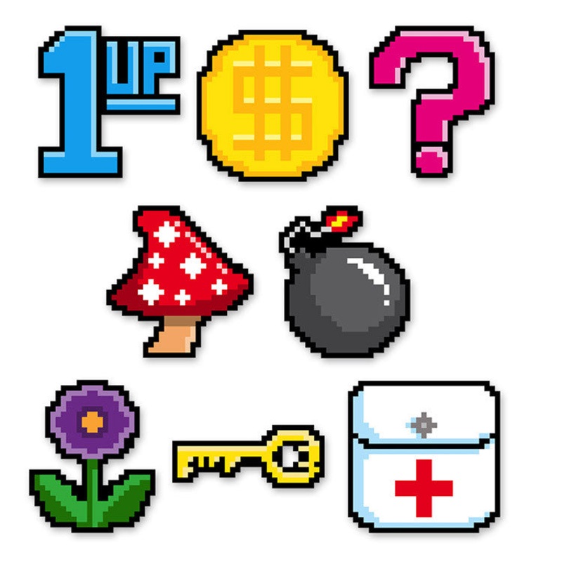 VIDEO GAME MINI CUTOUTS 10PCS/PKG