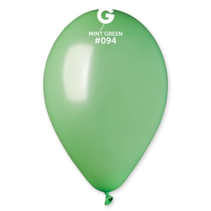 #094 MINT GREEN GEMAR METALLIC LATEX BALLOONS