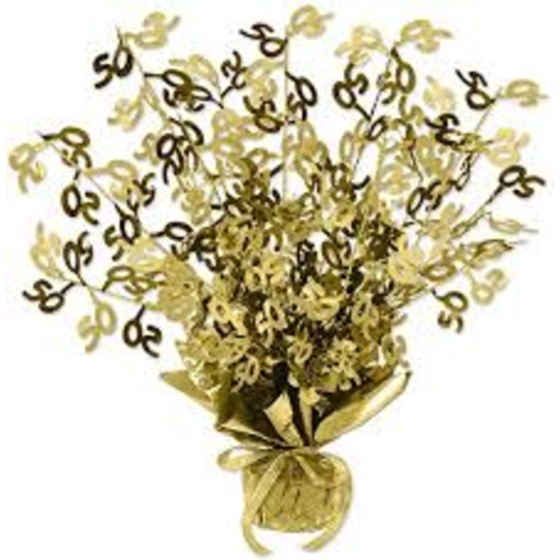 "50" Gleam and Burst Centerpiece