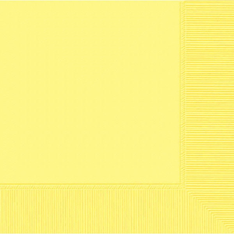 BEVERAGE NAPKINS   LIGHT YELLOW     40CNT