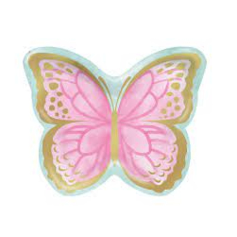 BUTTERFLY SHIMMER SHAPED PLATES