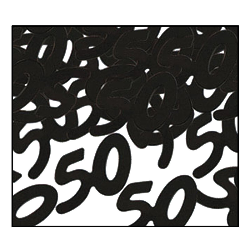 CONFETTI - BLACK 50                1/2 OZ/PKG