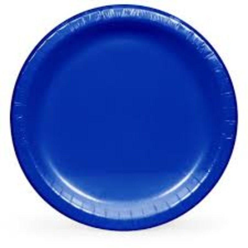 Paper Plate - Royal Blue - 10", 50 Count