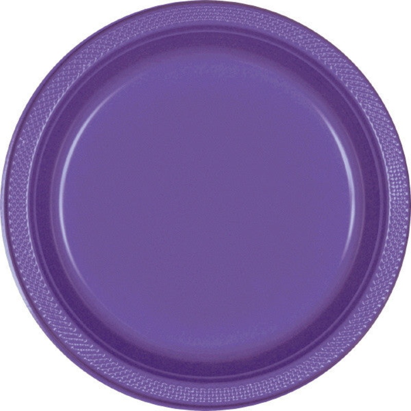 PLATE - NEW PURPLE 9"    PLASTIC   20 CT/PKG