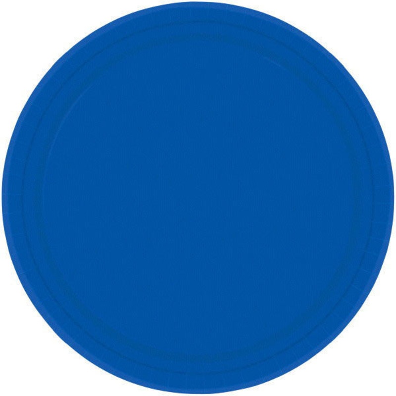 Royal Blue 10" Paper Plates - 20ct.