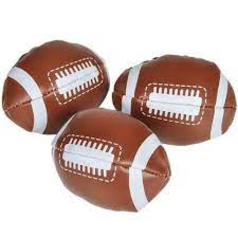 STUFFED FOOTBALLS - 3.5"