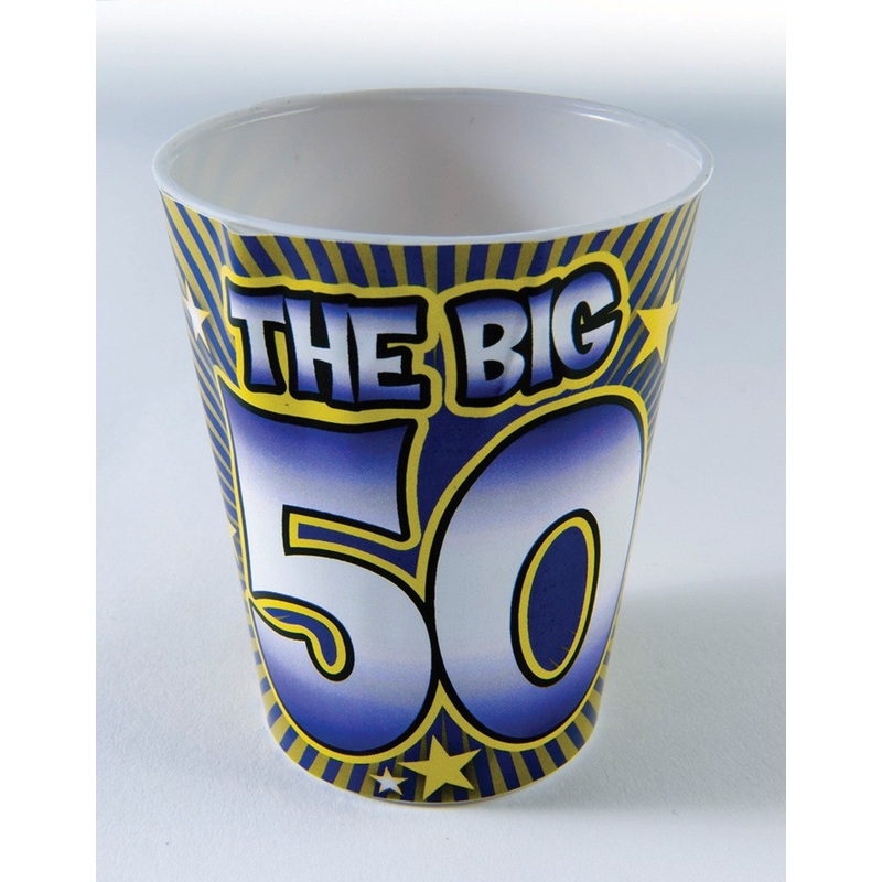 The Big 50 Plastic Shot Glass