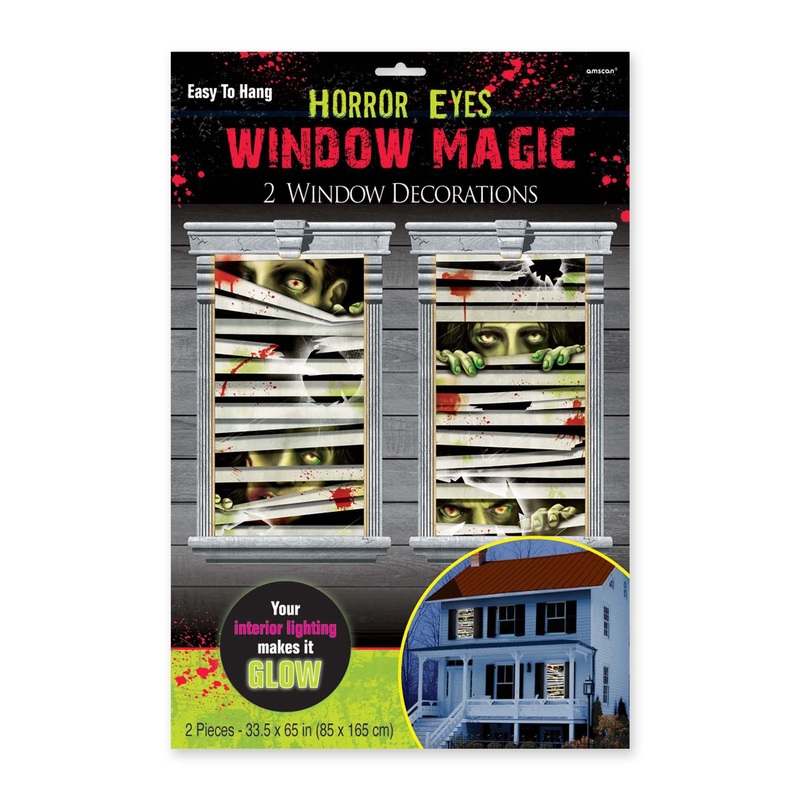 Window Decoration Horror Eyes